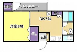 間取図画像 1DK