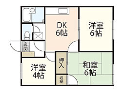 ファミール洋光台 3DKの間取図画像