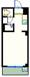 パークハイツ ワンルームの間取図画像