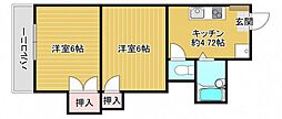 長行司ビル 2Kの間取図画像