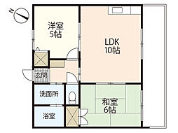 KSMビル 2LDKの間取図画像