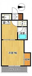 ウィンザーヒルズ 1DKの間取図画像