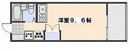 ロイヤル隅の浜1番館 ワンルームの間取図画像
