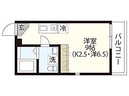 SAKURAGE ワンルームの間取図画像