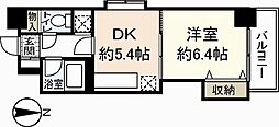ラフィネ堺町 1DKの間取図画像