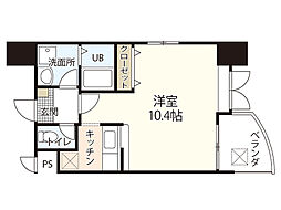家納喜本川館 ワンルームの間取図画像