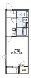 レオネクストM&H 1Kの間取図画像