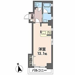 ウィング城南通り ワンルームの間取図画像