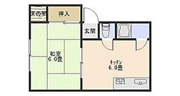 ハイムヤスダ 1DKの間取図画像