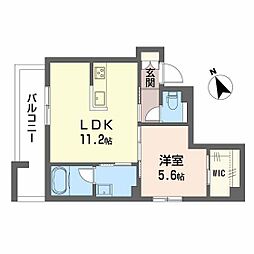 Casa Regio 1LDKの間取図画像