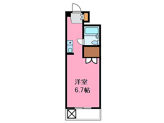 村澤ビル ｜広島県広島市東区牛田新町1丁目(賃貸マンション1R・2階・21.00㎡)の写真 その2