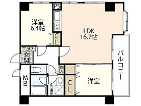 バルミープラザ八丁堀  ｜ 広島県広島市中区鉄砲町（賃貸マンション2LDK・13階・64.65㎡） その2