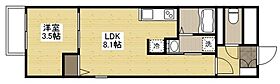 広島県広島市西区古江西町（賃貸マンション1LDK・2階・27.77㎡） その2