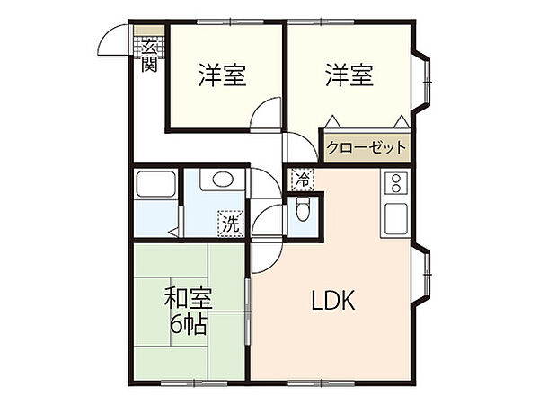 広島県広島市安佐南区緑井5丁目(賃貸マンション3LDK・3階・63.00㎡)の写真 その2