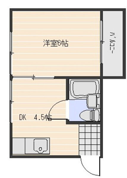 ログポース ｜広島県広島市佐伯区三宅3丁目(賃貸マンション1DK・3階・21.80㎡)の写真 その2