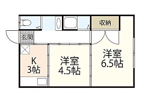 広島県広島市西区南観音町（賃貸マンション2K・3階・33.00㎡） その2