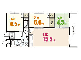 広島県広島市安佐南区川内5丁目（賃貸マンション3LDK・3階・70.00㎡） その2