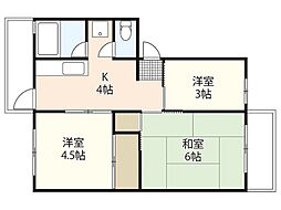 住田マンション 3Kの間取図画像