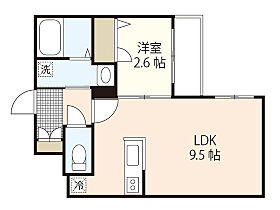 広島県広島市西区南観音2丁目（賃貸マンション1LDK・3階・29.34㎡） その2