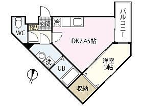 広島県広島市西区庚午北1丁目（賃貸アパート1DK・3階・28.58㎡） その2