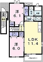 広島県広島市安佐南区八木4丁目（賃貸アパート2LDK・2階・57.07㎡） その1