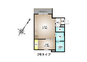 仮）GRANDTIC 江波西  ｜ 広島県広島市中区江波西1丁目（賃貸アパート1LDK・2階・30.85㎡） その2