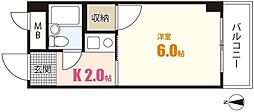 コーポ.トガワ 1Kの間取図画像