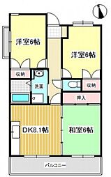 間取図画像 3DK