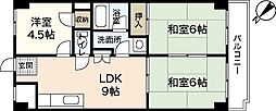 レジデンスウエキ 3LDKの間取図画像