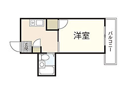 Sビル本川 1Kの間取図画像