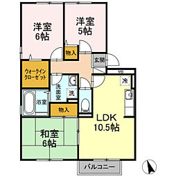 クレッシェンド今村 3LDKの間取図画像