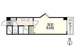 A2ビル 1Kの間取図画像