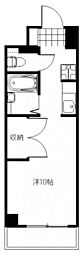 第3西十日市ビル ワンルームの間取図画像