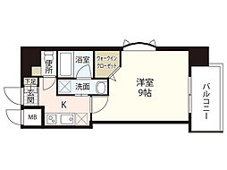 YellResidence横川新橋 1Kの間取図画像