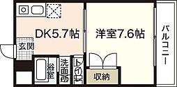 Tフラッツ 1DKの間取図画像