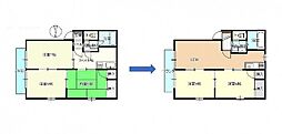 ハイツ石田A 3DKの間取図画像