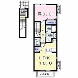 アウローラ 1LDKの間取図画像