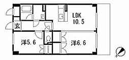 Hogwarts 2LDKの間取図画像