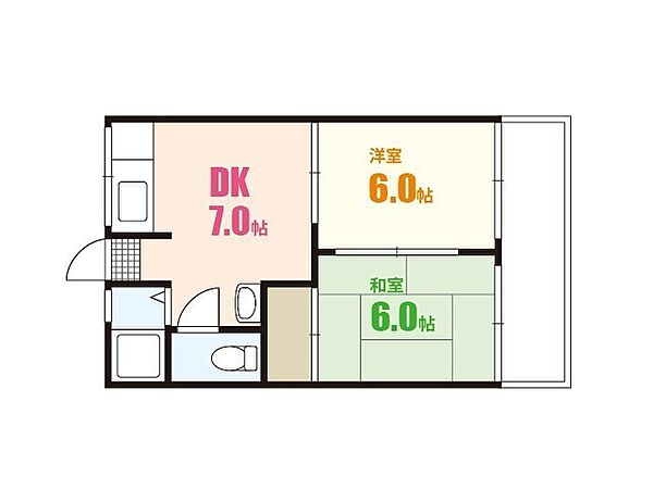 ハイム祇園 ｜広島県広島市安佐南区祇園6丁目(賃貸アパート2DK・2階・36.30㎡)の写真 その2