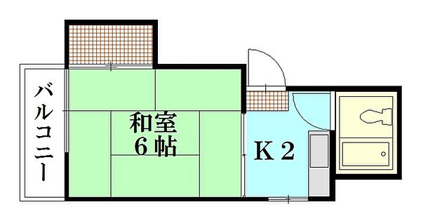 広島県広島市東区矢賀新町1丁目(賃貸マンション1K・4階・17.68㎡)の写真 その2