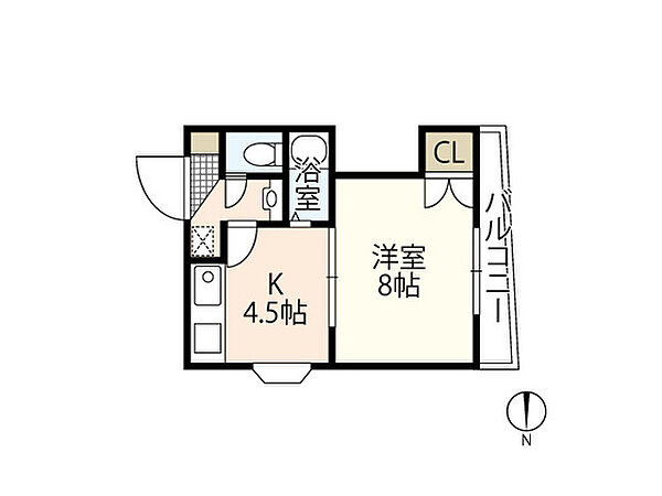 広島県広島市南区比治山本町(賃貸マンション1K・5階・28.50㎡)の写真 その2