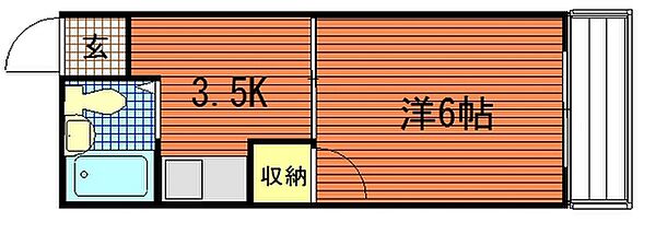 広島県広島市南区東雲本町3丁目(賃貸マンション1R・3階・22.00㎡)の写真 その2