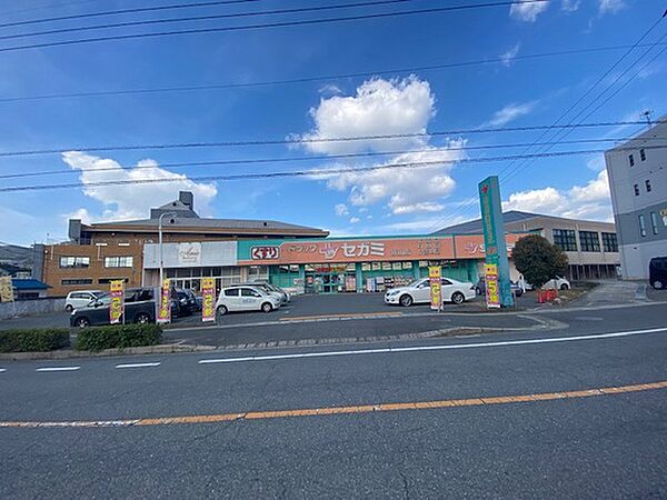 周辺：ドラックストア「ドラッグセガミ焼山店まで420ｍ」