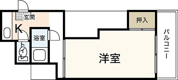 ベルクール富士見町 ｜広島県広島市中区富士見町(賃貸マンション1K・2階・20.18㎡)の写真 その2