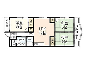 広島県広島市安佐南区緑井3丁目（賃貸マンション3LDK・2階・66.80㎡） その2