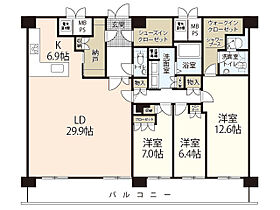 グランアークテラス  ｜ 広島県広島市東区若草町（賃貸マンション3LDK・9階・155.72㎡） その2