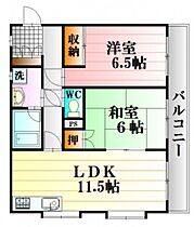 広島県広島市東区戸坂山崎町（賃貸マンション2LDK・3階・53.46㎡） その2