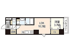 広島県広島市中区河原町（賃貸マンション1LDK・9階・37.35㎡） その2