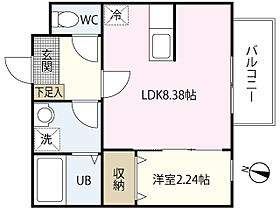 ＭＯＶＥ庚午北壱番館  ｜ 広島県広島市西区庚午北1丁目（賃貸アパート1LDK・2階・28.44㎡） その1