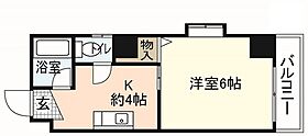 広島県広島市西区楠木町1丁目（賃貸マンション1K・4階・21.84㎡） その1